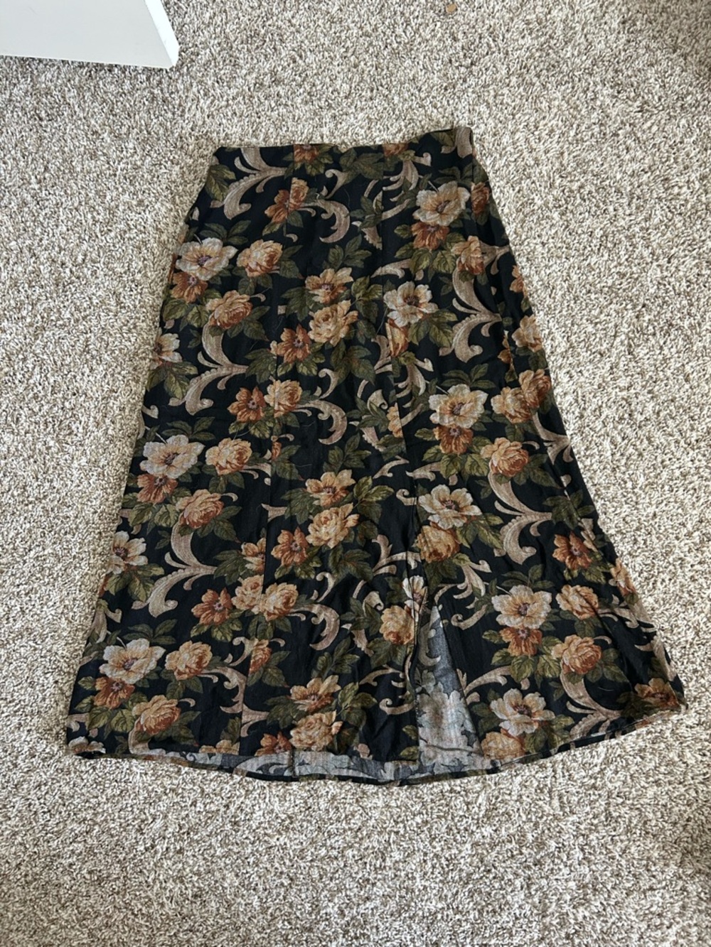 First Option Floral Midi Skirt